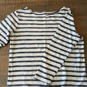 Women’s striped boatneck top
